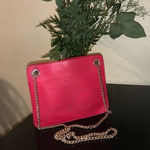 Red leather bag